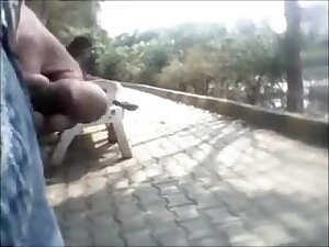 Desi Guy Flashing His Dick To Desi Girls In Garden