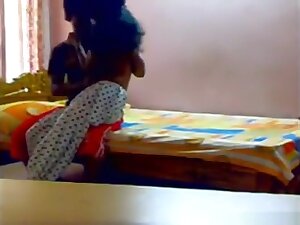 Indian girl couple oral, cowgirl and missionary sex in the bedroom.