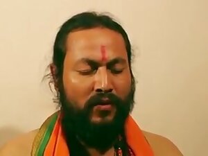 Swamiji enjoying with beautiful Bhabhi