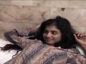 Tiny Indian Whore Sharmila Takes Big Man