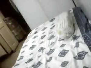 First year college student non-professional fuck movie scene