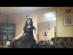 Hot ass Indian slut dances for her man in the house