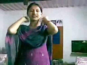 Divya Mol in Violet Dress