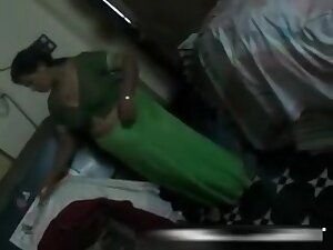 indian hubby recording her wife costume change 2