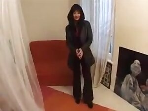 Busty Indian MILF fucks white lover