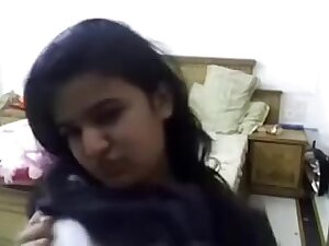 Concupiscent Indian playgirl Latika disrobes naked show