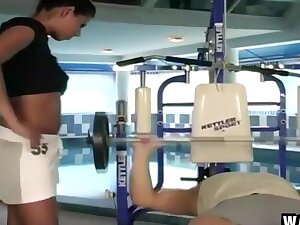 Black Diamond Sucks And Rides In The Gym