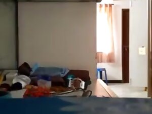 Tamil aunty saree change