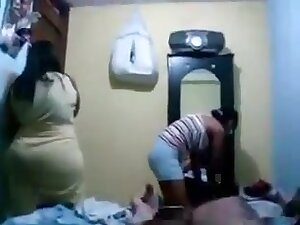 Desi guy fucking 2 whores in a flat