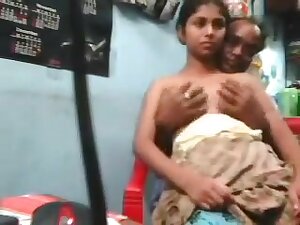 Desi Couple Getting Cozy In a Shop