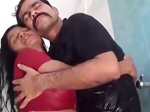 Desi B-Grade Softcore Aunty Boob Show