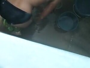 basanti bhabi bathing 4 with soap