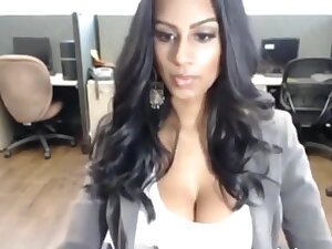 Big Titty Indian Masturbates
