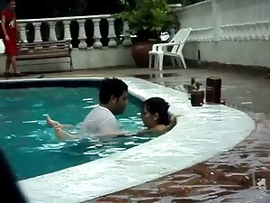 Sex in the pool.