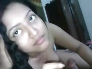 beautiful horny vabhi fucking and sucking with her boyfriend at night