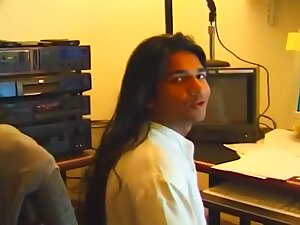 A Librarian Gets Drilled By Two Guys