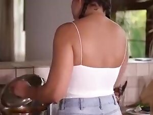 Slutty Maid gets fucked by her master'_s bony cock