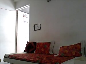 Indian couple enjoying sex in noon