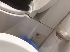 Indian teen licks the toilet clean