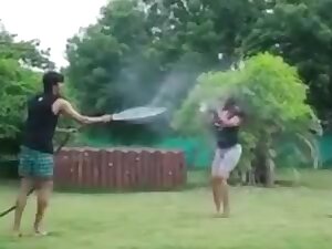 Indian aunt in pool bra and panty