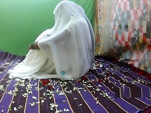 white saree honeymoon part1