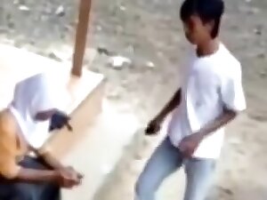 Arabian Hijabi Courageous College immature Hot Foreplay in Public Place