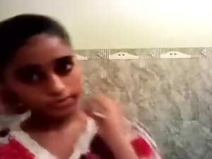 Indian young girlfriend on homemade POV sex movie sucking dick