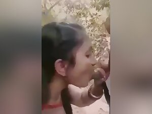 Desi Outdoor Romance And Blowjob With Devar Bhabhi