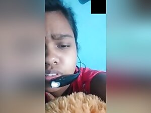 Today Exclusive- Desi Girl Showing Her Boobs And Pussy On Video Call Part 2