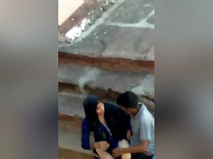 Today Exclusive- Lover Outdoor Romance And Pussy Licking