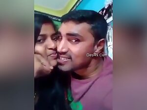 Desi Indian Couple Kissing