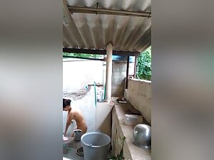 Cute Girl Bathing Record In Hidden Cam