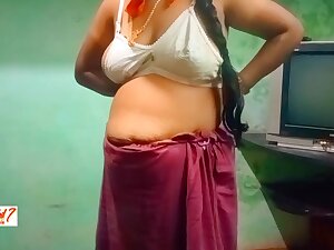 Desi Tamil Teacher Dress Change