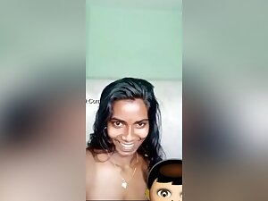 Mallu Girl Shows Boobs To Lover On Vc Part 4