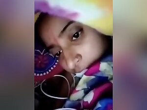 Today Exclusive- Cute Desi Girl Showing Her Boobs And Pussy On Video Call Part 3
