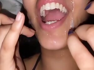 Girlfriend Takes Cum In Mouth For First Time
