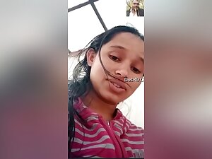 Hot Desi Girl Shows Her Boobs And Bathing To Lover On Video Call Part 5