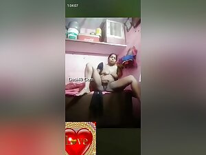 Horny Desi Bhabhi Shows Her Boobs And Masturbating Part 6