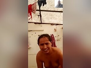 Hot Desi Girl Shows Her Boobs And Bathing To Lover On Video Call Part 1