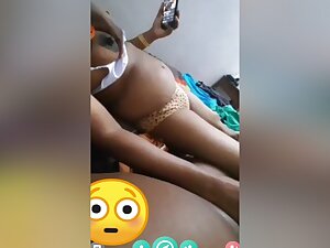 Today Exclusive- Couples Romance And Handjob On Video Call Part 5