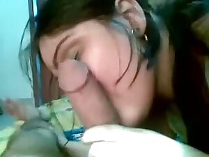 Gujarati hotty sucks a big rod