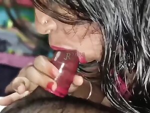 Romantic Blowjob With Condom And Riding Over Boyfriend