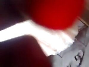 Skinny Hairy Indian Girl Films Herself Playing