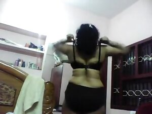 Desi Wife Changing Blouse