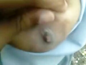 College Gf Sonali Boobs Pressed & Pussy Expored Outdoor