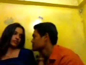 Desi Paramour Smooch Exposed Kiss In Room