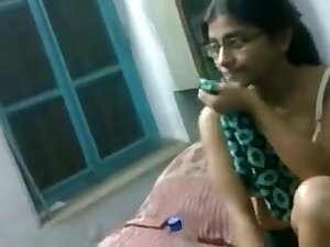 Desi Randi On Bra With Customers