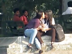 Daring Kolkata Lesbian College Girlâ€™s Romancing In Public