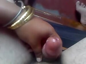 Indian Wife Handjob