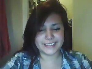 Sweet college girl boobs plays on cam